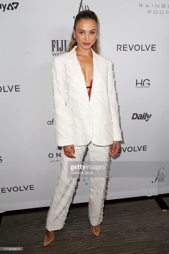 NEW YORK, NEW YORK - SEPTEMBER 05: Rose Bertram attends The Daily Front Row's 7th annual Fashion Media Awards at The Rainbow Room on September 05, 2019 in New York City. (Photo by Dominik Bindl/Getty Images)